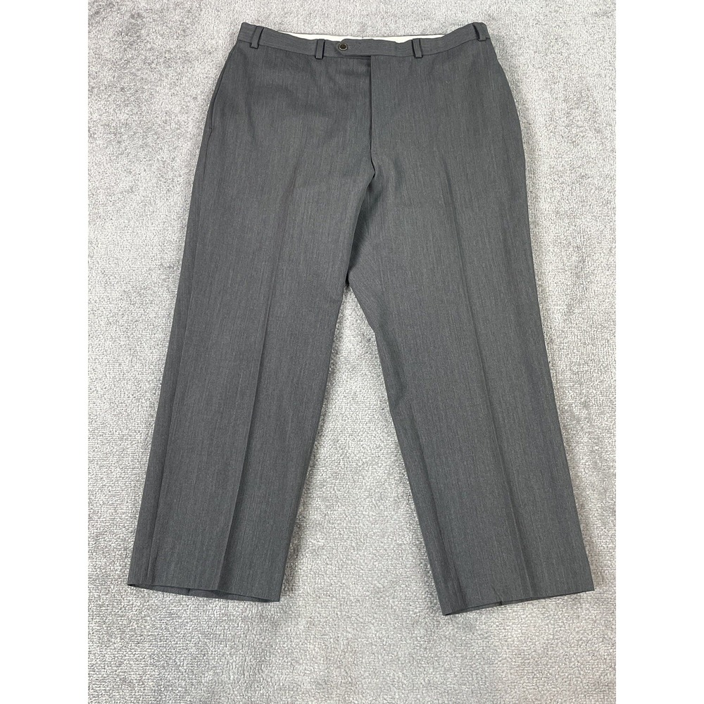 Brooks Brothers Pants Men 38x27 Gray Wool Designer Luxury Premium 346 Business